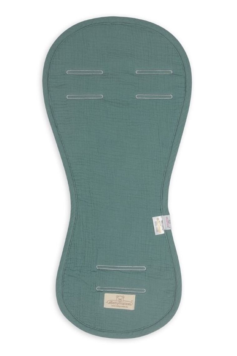 BabyMatex, Paddi, Muslin, nakładka do wózka, fotelika redukująca nacisk, zielona