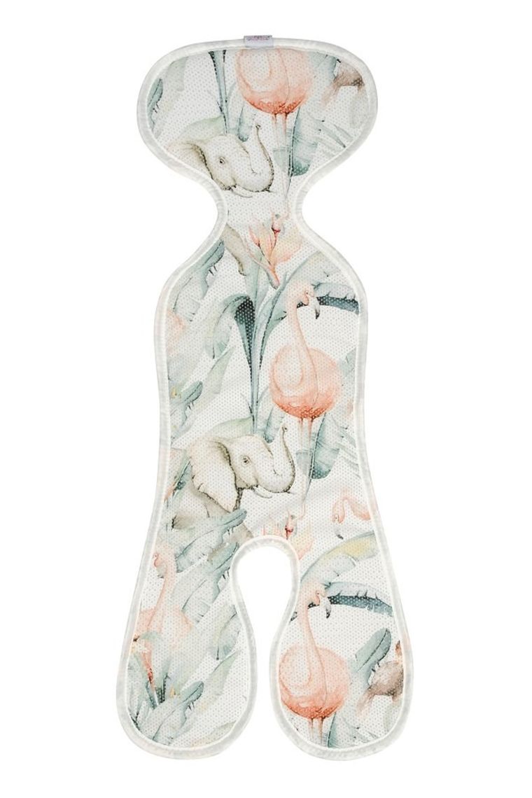 BabyMatex, Paddi'x, Flamingi, wkładka redukująca nacisk do wózka, fotelika, 9-18 kg