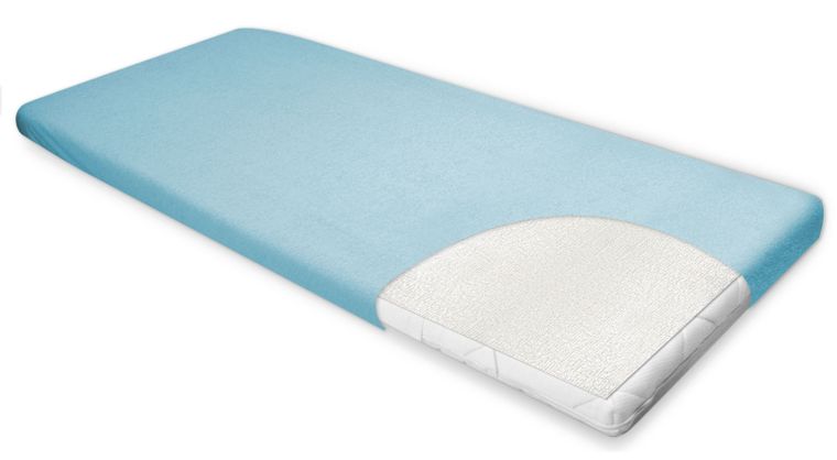 BabyMatex, podkład higieniczny frotte podgumowany, biały, 60-120 cm