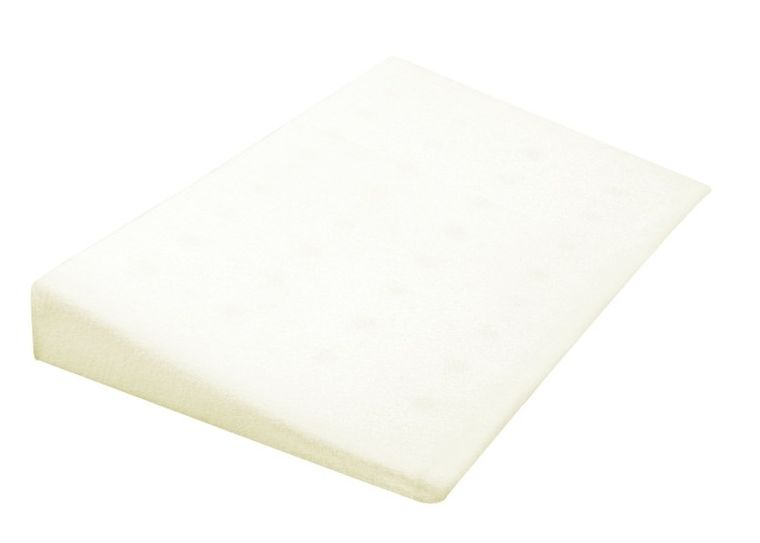 BabyMatex, poduszka frotte dla niemowląt klin, ecru, 60-36 cm