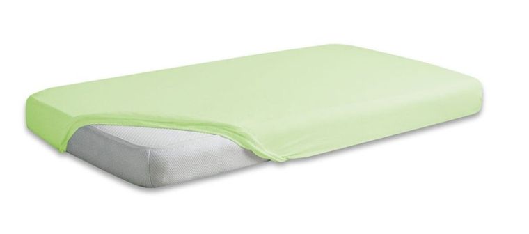 BabyMatex, prześcieradło bawełniane z gumką, seledynowe, 60-120 cm