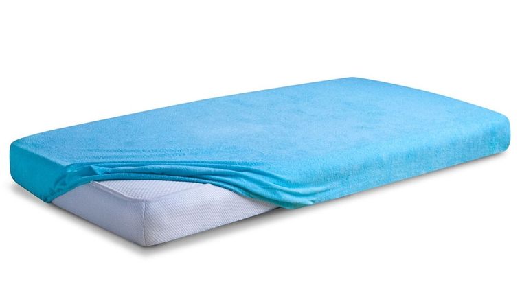 BabyMatex, prześcieradło frotte z gumą, turkusowe, 70-140 cm