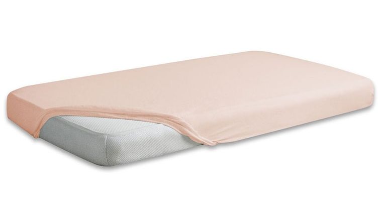 BabyMatex, prześcieradło jersey z gumą, jasnobeżowe, 70-140 cm
