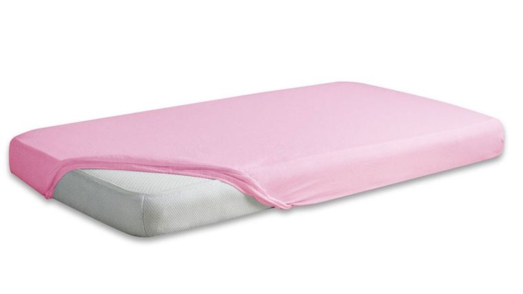 BabyMatex, prześcieradło jersey z gumą, jasnoróżowe, 70-140 cm