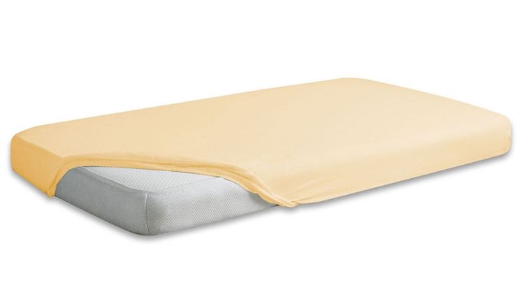 BabyMatex, prześcieradło jersey z gumą, kremowe, 70-140 cm