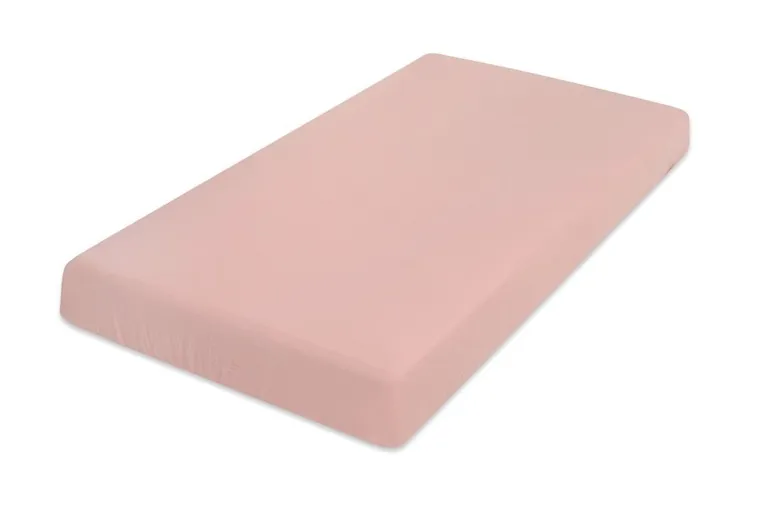 BabyMatex, prześcieradło muślinowe z gumą, różowe, 60-120 cm