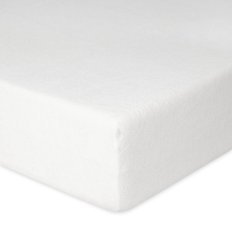 BabyMatex, prześcieradło z gumką, frotte, białe, 70-140 cm