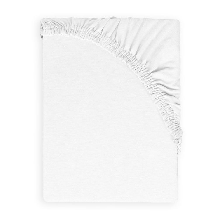 BabyMatex, prześcieradło z gumką, jersey, białe, 60-120 cm