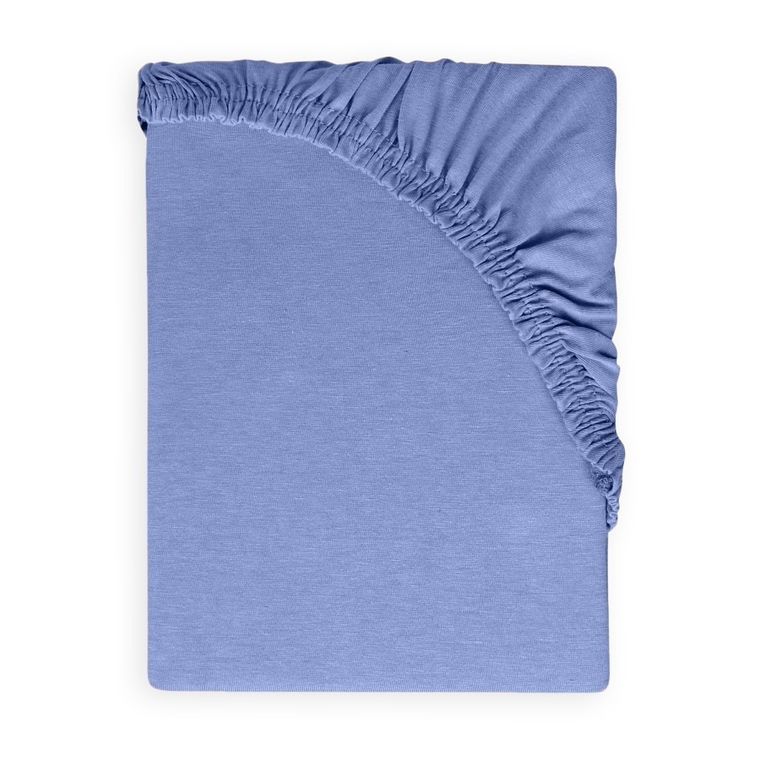 BabyMatex, prześcieradło z gumką, jersey, niebieskie, 60-120 cm