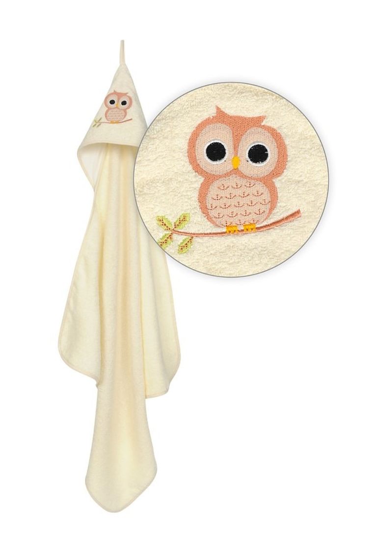BabyMatex, Robin, kąpielowe okrycie niemowlęce, ecru, 80-80 cm