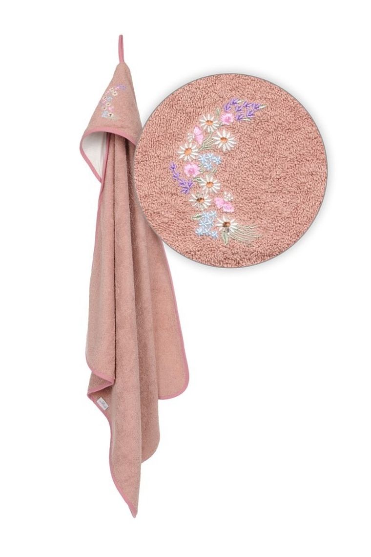 BabyMatex, Robin, kąpielowe okrycie niemowlęce, różowe, 80-80 cm