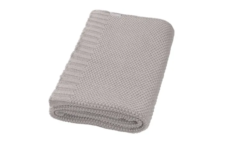 BabyMatex, Tully, pled dziecięcy z bawełny, szary, 75-100 cm