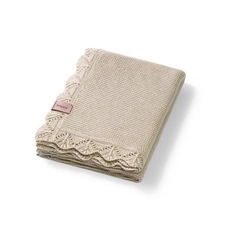 BabyOno, kocyk bambusowy, jasny beż, 75-100 cm