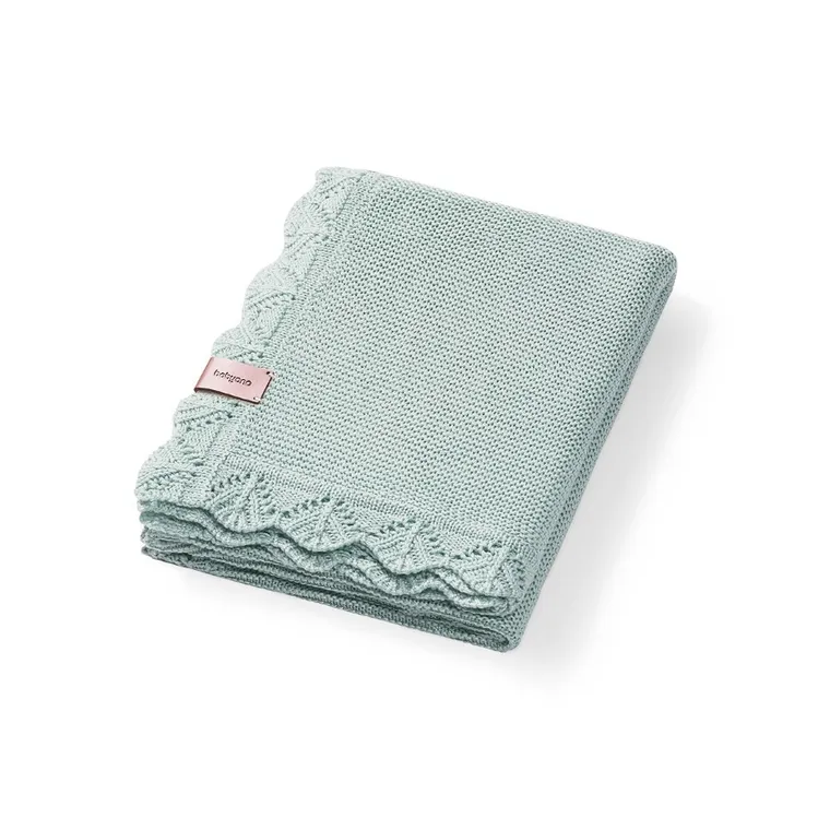 BabyOno, kocyk bambusowy, szałwiowy, 75-100 cm