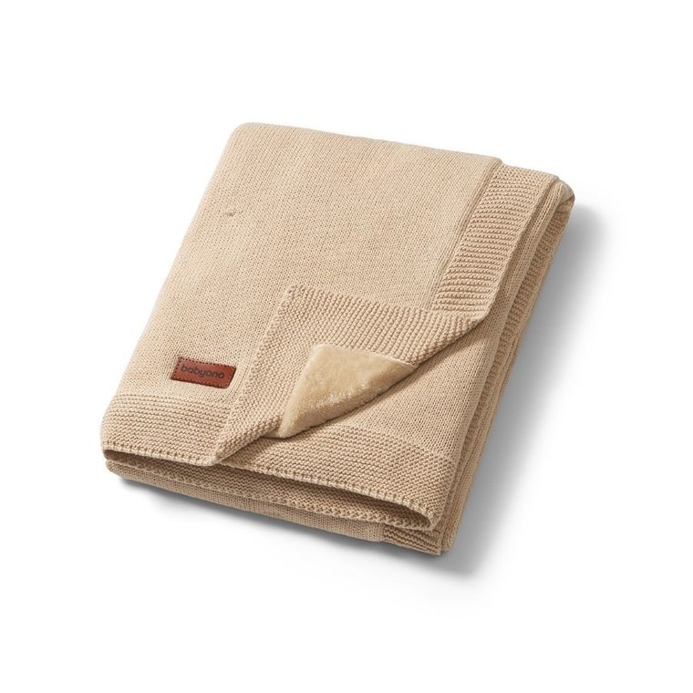 BabyOno, kocyk bawełniany z ociepleniem, jasny beż, 75-100 cm