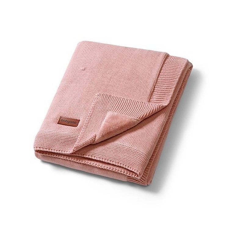 BabyOno, kocyk bawełniany z ociepleniem, różowy, 75-100 cm