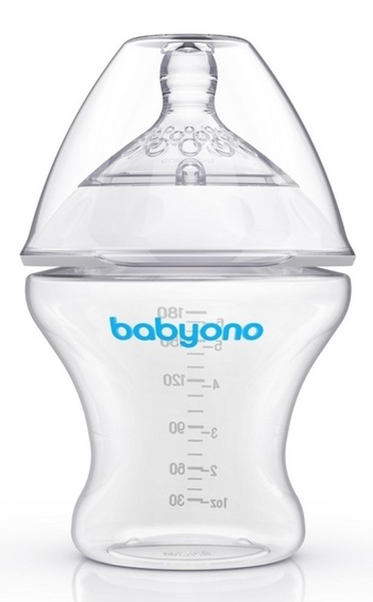 BabyOno, Natural Nursing, butelka do karmienia, 180 ml