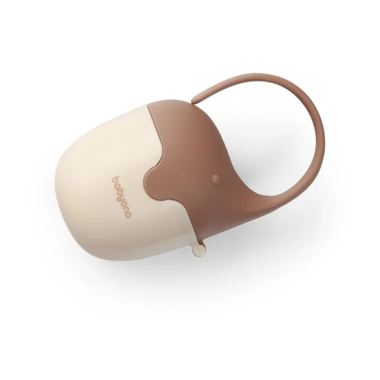 BabyOno, pojemnik na smoczek, słonik, beżowy