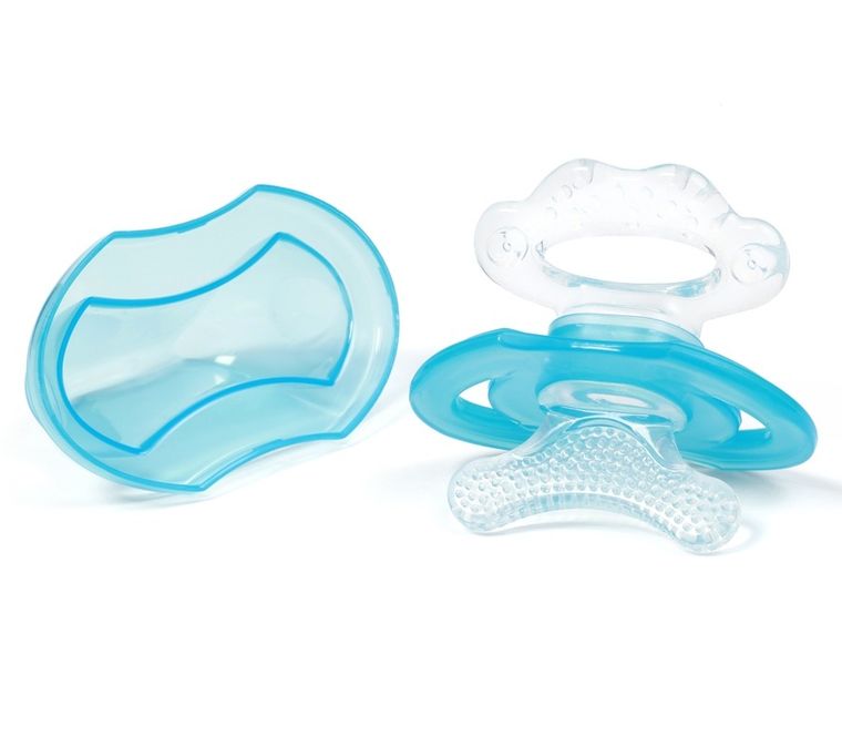 BabyOno, silikonowy gryzak dla niemowląt, niebieski