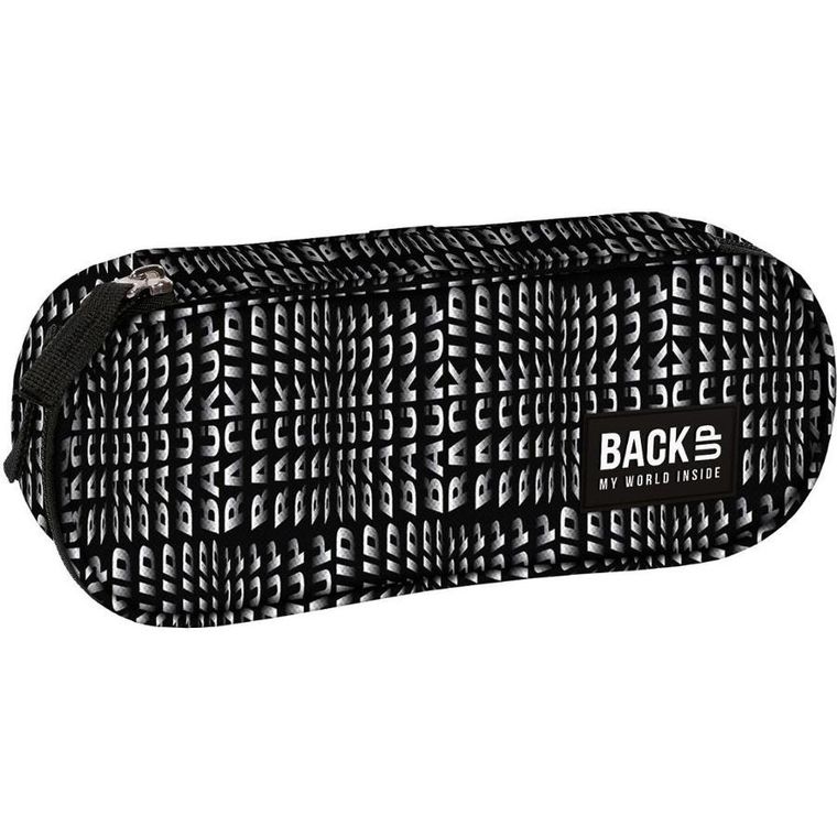 BackUp, piórnik, owalny, Letters