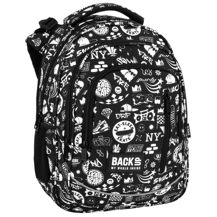 BackUp, plecak szkolny, 3-komorowy, Drift