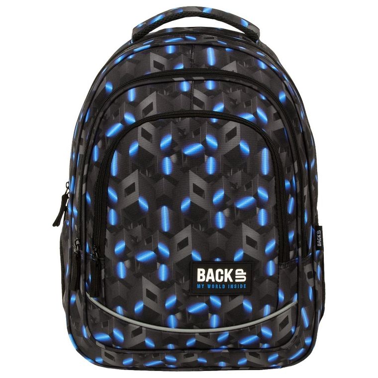 BackUp, plecak szkolny, 3-komorowy, Riddle