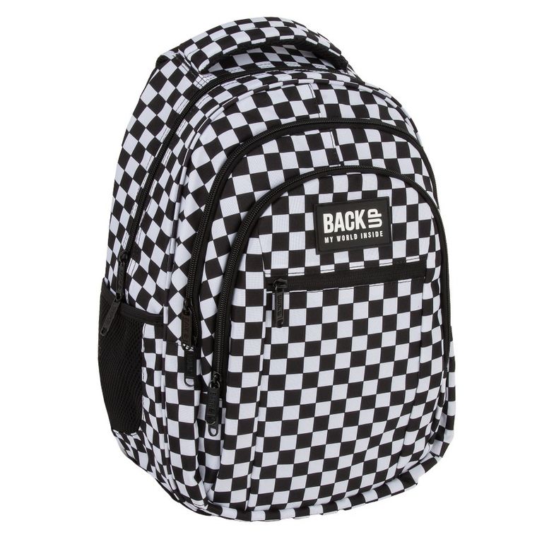 BackUp, plecak szkolny, 3-komorowy, Szachownica