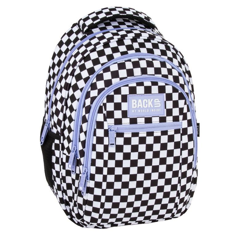 BackUp, plecak szkolny, 3-komorowy, Szachownica F
