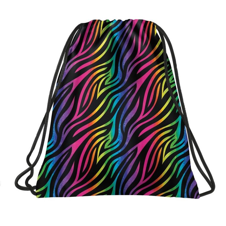 BackUp, worek sportowy, Kolorowa Zebra