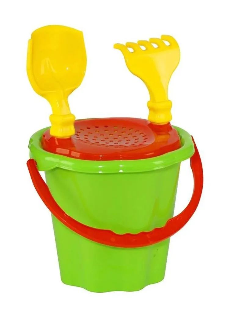Baczek, duże wiaderko z akcesoriami do piasku