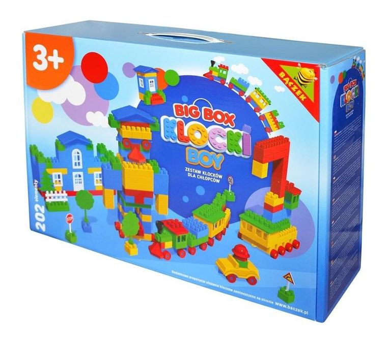Bączek, klocki, 202 elementów