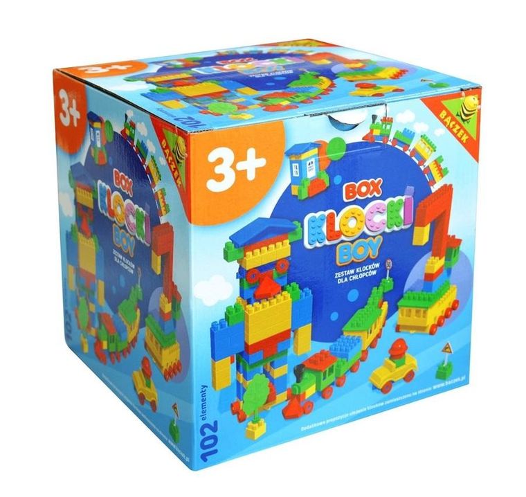 Bączek, Klocki konstrukcyjne, 102 elementów