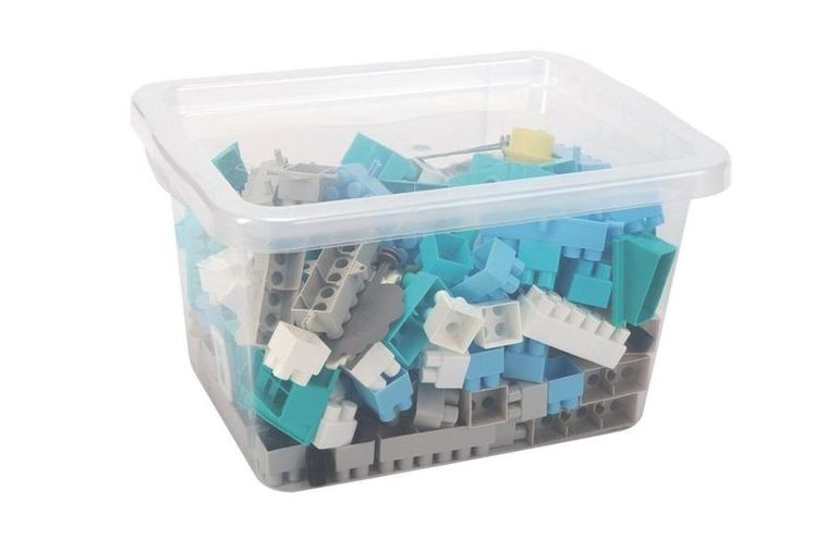 Bączek, klocki w pojemniku, pastelowe, 200 elementów