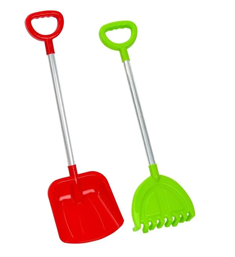 Baczek, łopatka i grabie aluminiowe