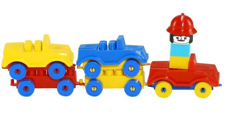 Bączek, pociąg laweta, klocki