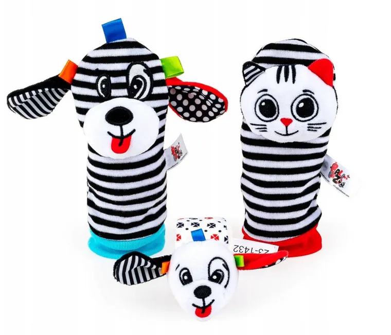 Balibazoo, skarpetki i grzechotka na rączkę, zestaw