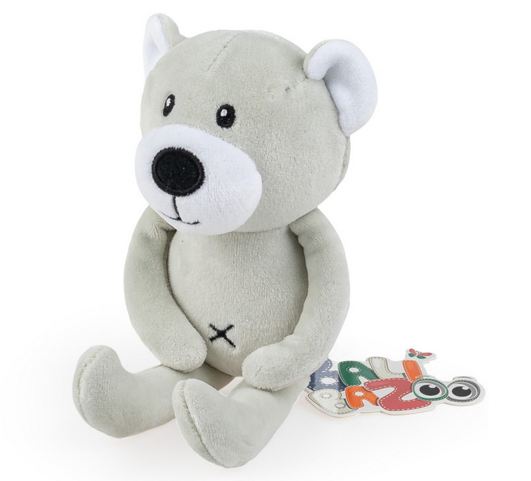 Balibazoo, Tulimy, miś, maskotka, jasnoszara, 19 cm