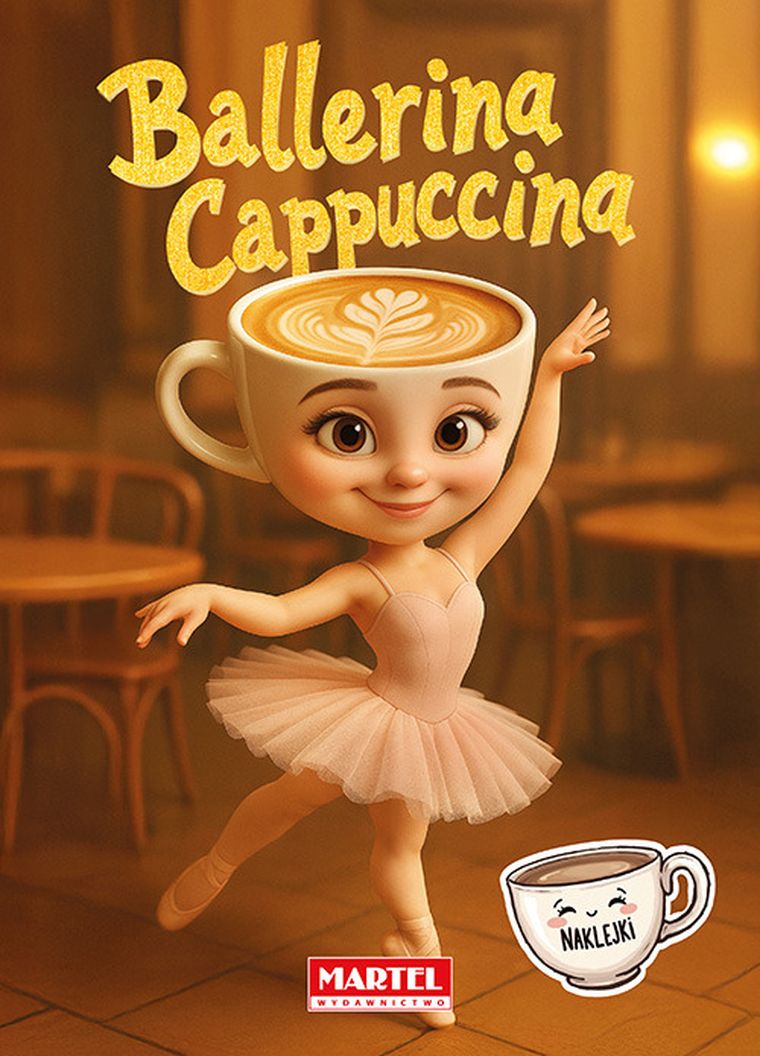 Ballerina Cappuccina. Kolorowanka z naklejkami