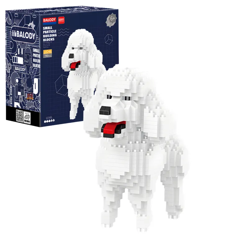Balody, Pies Pudel mały, klocki konstrukcyjne, 793 elementów