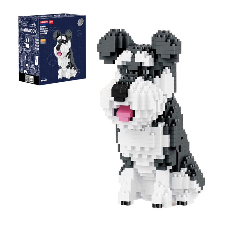 Balody, Pies Sznaucer mały, klocki konstrukcyjne, 934 elementów