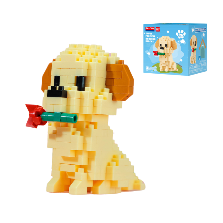 Balody, Piesek mini Shih tzu, klocki konstrukcyjne, 200 elementów