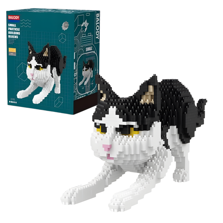 Balody, Przeciągający się kot, klocki konstrukcyjne, 1390 elementów