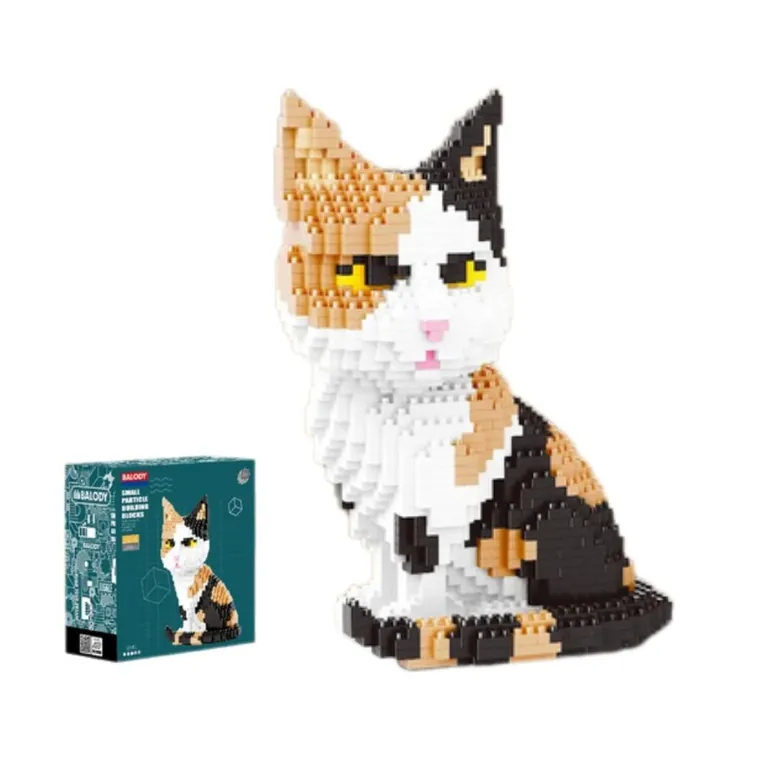 Balody, Siedzący kot, klocki konstrukcyjne, 1300 elementów
