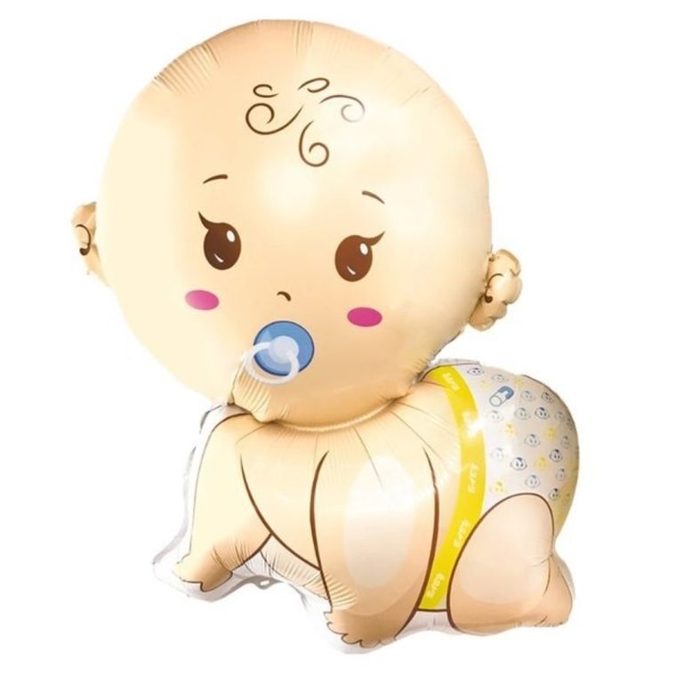 Balon foliowy, bobas, chłopczyk