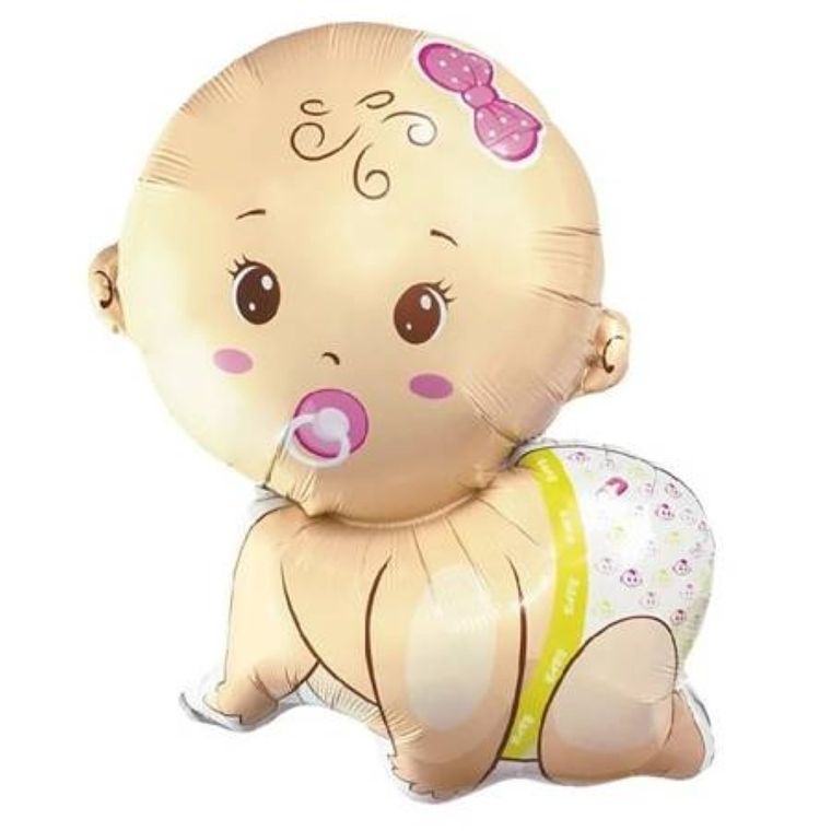 Balon foliowy, bobas, dziewczynka