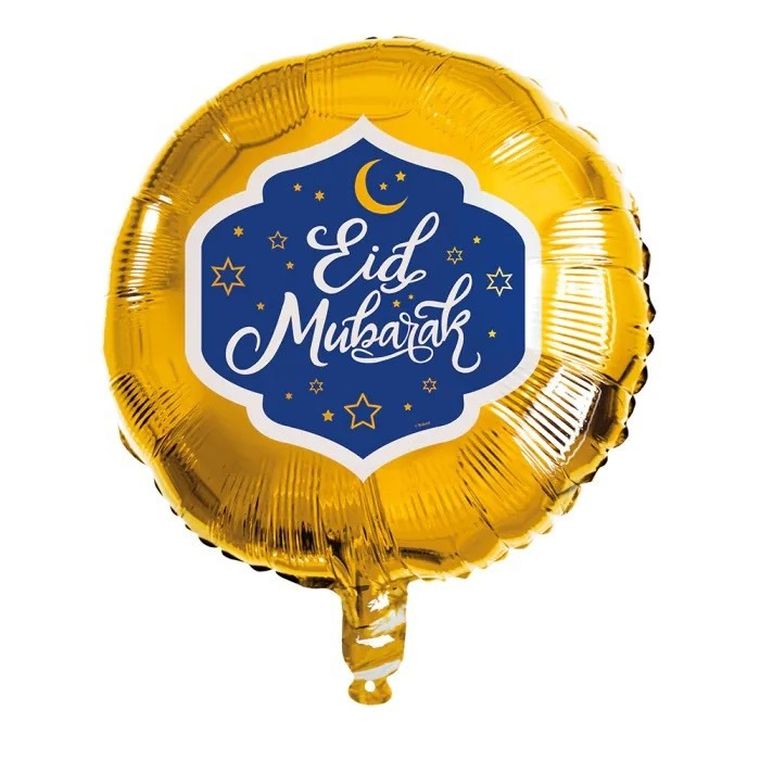Balon foliowy, Eid Mubarak, Tureckie urodziny, 45 cm