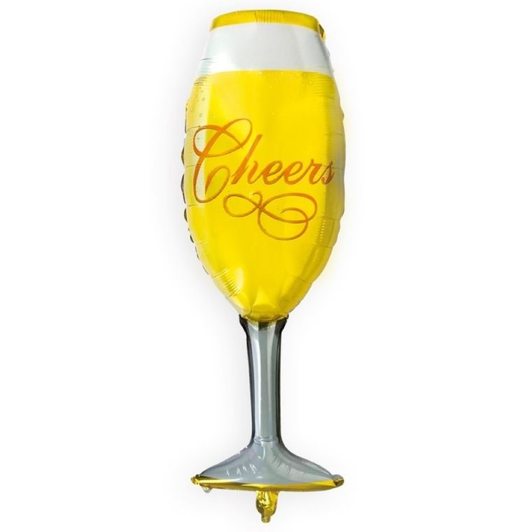 Balon foliowy, kieliszek, cheers, 41-99 cm
