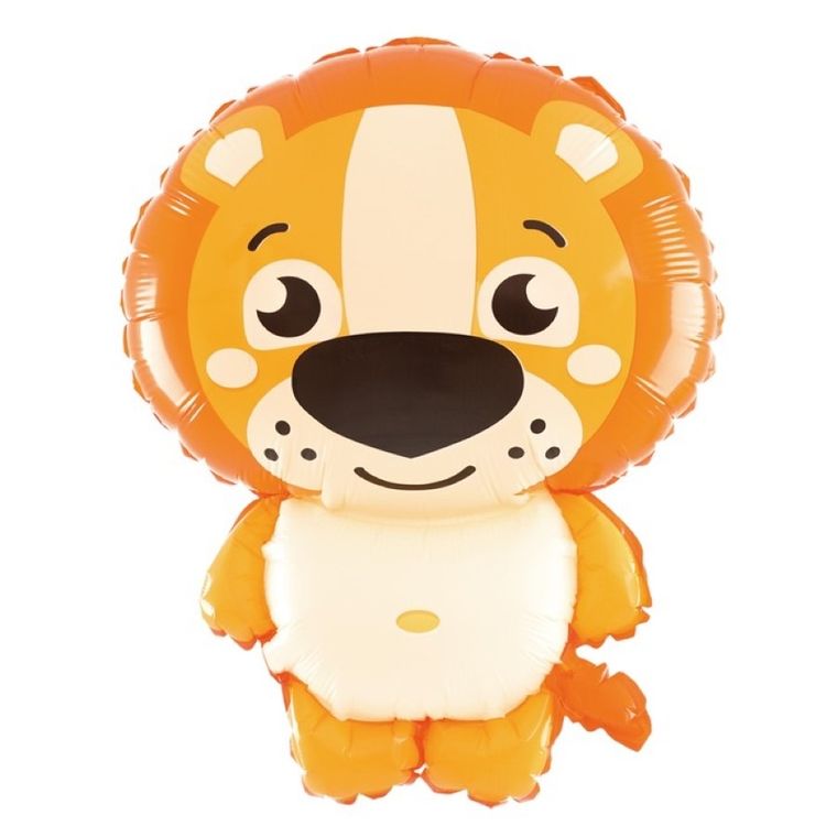Balon foliowy, lew, zoo, 45-63 cm