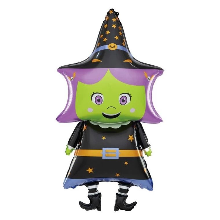 Balon foliowy, wesoła wiedźma, 48-99 cm
