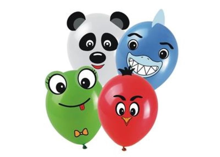 balon, zwierzaki, zrób to sam, 4 szt.